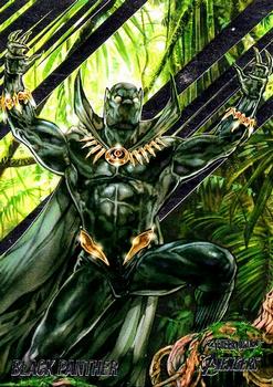 2022 Fleer Ultra Marvel Avengers #7 Black Panther Front