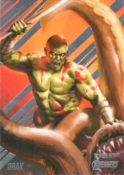 2022 Fleer Ultra Marvel Avengers #18 Drax Front