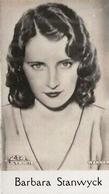 1930-39 De Beukelaer Film Stars (201-300) #214 Barbara Stanwyck Front
