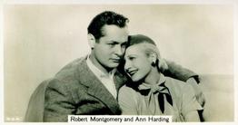 1937 John Sinclair Film Stars #61 Robert Montgomery / Ann Harding Front