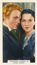 1938 Summit Screen Lovers #24 Margaret Lindsay / James Cagney Front