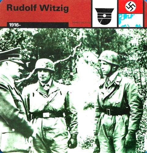 1977 Edito-Service World War II - Deck 81 #13-036-81-23 Rudolf Witzig Front