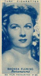 1948 Turf Film Favourites #25 Rhonda Fleming Front