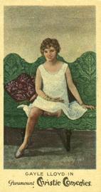 1928 Carreras Christie Comedy Girls #22 Gayle Lloyd Front