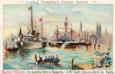 1892 Liebig Kaiser-Reisen (Journeys  of Kaiser William) (German text) (F368, S367) #NNO Glata Front