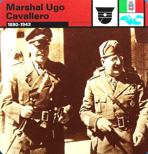 1977 Edito-Service World War II - Deck 110 #13-036-110-17 Marshal Ugo Cavallero Front