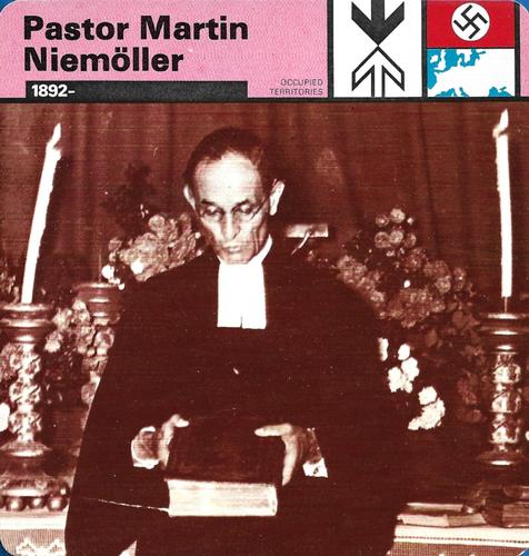 1977 Edito-Service World War II - Deck 110 #13-036-110-18 Pastor Martin Niemoller Front