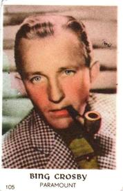 1950-59 Dutch Gum Numbered Set 7 #105 Bing Crosby Front