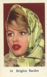 1961 Dutch Numbered Set 3 #14 Brigitte Bardot Front