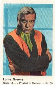 1960-69 Dutch Gum Serie ML (Printed in Holland) #39 Lorne Greene Front