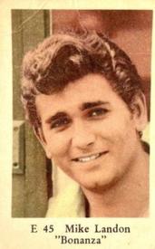 1962 Dutch Gum E Set (straight letters) #E45 Michael Landon Front