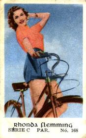 1950-59 Dutch Gum Serie C (Name in Script) #168 Rhonda Fleming Front