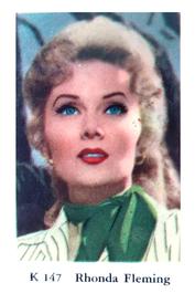 1950-59 Dutch Gum K Set #K147 Rhonda Fleming Front