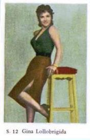 1957 Dutch Gum S Set #S12 Gina Lollobrigida Front