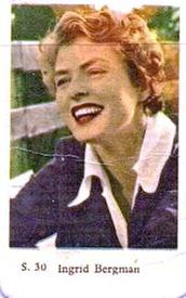 1957 Dutch Gum S Set #S30 Ingrid Bergman Front