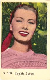 1957 Dutch Gum S Set #S108 Sophia Loren Front
