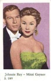 1957 Dutch Gum S Set #S189 Johnnie Ray / Mitzi Gaynor Front