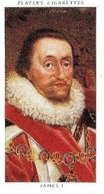 1997 Card Collectors 1935 Player's Kings & Queens of England (reprint) #28 James I Front