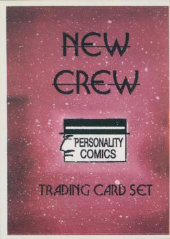 1992 Personality Comics New Crew #37 New Crew Checklist Back