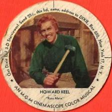 1954 Dixie Cup Lids Movie Stars (F5-20) #NNO Howard Keel Front