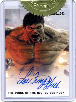 2008 Rittenhouse Incredible Hulk Expansion #NNO Lou Ferrigno as The Voice of the Incredible Hulk Front