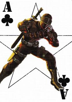 2007 G.I. Joe 25th Anniversary Playing Cards #A♣ Snake Eyes Front