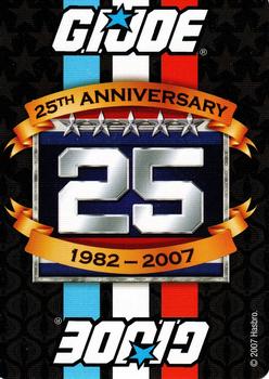 2007 G.I. Joe 25th Anniversary Playing Cards #A♥ Storm Shadow Back
