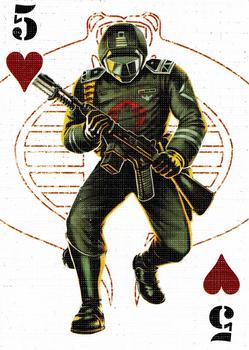 2007 G.I. Joe 25th Anniversary Playing Cards #5♥ Crimson Guard Front