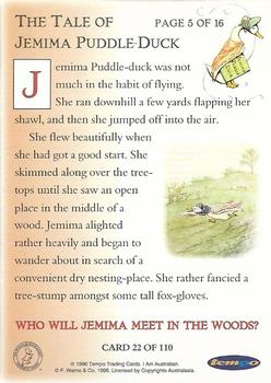 1996 Beatrix Potter's Peter Rabbit and Friends #21 The Tale of Jemima Puddle-Duck: Page 4 of 16 Back