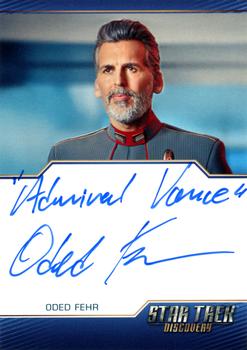 2022 Rittenhouse Star Trek: Discovery Season Three - Autographed Inscriptions (Blue Border Design) #NNO Oded Fehr Front