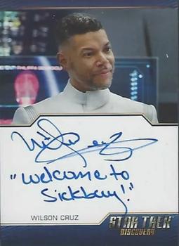 2022 Rittenhouse Star Trek: Discovery Season Three - Autographed Inscriptions (Blue Border Design) #NNO Wilson Cruz Front