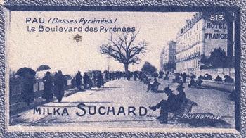 1929 Suchard La France pittoresque 2 (Map of France backs) #513 Pau - Le Boulevard des Pyrénées (Basses Pyrénées) Front