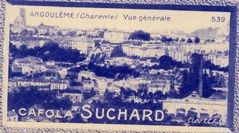 1929 Suchard La France pittoresque 2 (Map of France backs) #539 Angoulème - Vue Générale (Charente) Front
