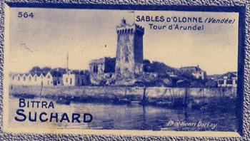 1929 Suchard La France pittoresque 2 (Map of France backs) #564 Les Sables d'Olonne - Tour d'Arundel (Vendée) Front