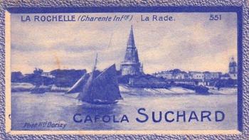 1929 Suchard La France pittoresque 2 (Map of France backs) #551 La Rochelle - La Rade (Charente Inférieure) Front