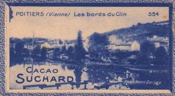 1929 Suchard La France pittoresque 2 (Map of France backs) #554 Poitiers - Les Bords du Clin (Vienne) Front