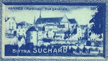 1929 Suchard La France pittoresque 2 (Map of France backs) #591 Vannes - Vue Générale (Morbihan) Front