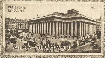1929 Suchard  La France pittoresque 2 (Grand Concours de Vues de France backs) #315 Paris - La Bourse (Seine) Front