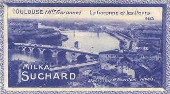 1929 Suchard  La France pittoresque 2 (Grand Concours de Vues de France backs) #483 Toulouse - La Garonne et les Ponts (Haute Garonne) Front