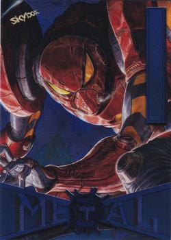 2021 SkyBox Metal Universe Marvel Spider-Man - Blue Light FX #63 SP//dr Front