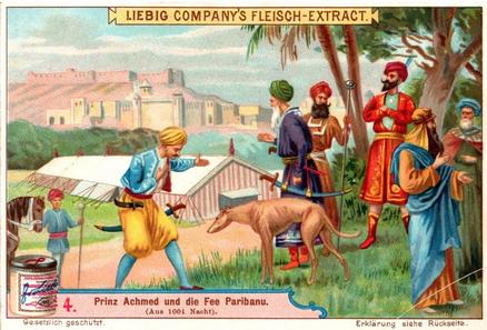 1901 Liebig Prince Almed and the Fairy Paribanu (German Text)(F679, S679) #4 Greyhound Front