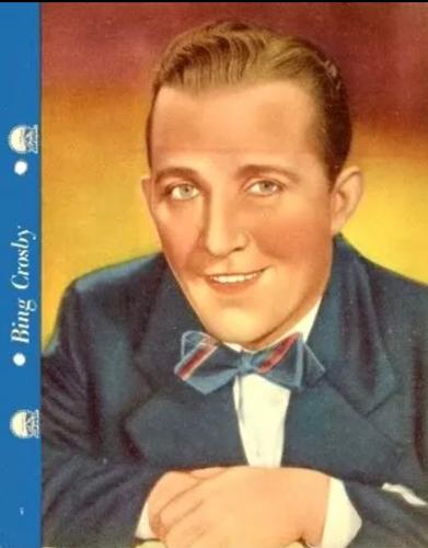 1936 Dixie Cup Lid Premiums Movie Stars (F5-2c) #NNO Bing Crosby Front