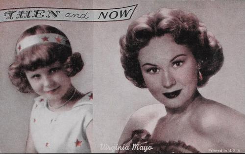 1951 Exhibit Then and Now #NNO Virginia Mayo Front