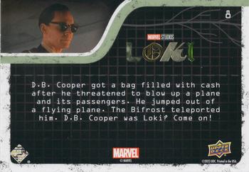 2023 Upper Deck Marvel Loki Season 1 #8 D.B. Cooper? Come On! Back