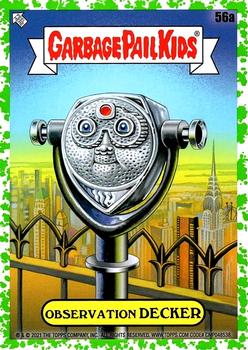 2021 Topps Garbage Pail Kids Go on Vacation - Booger Green #56a Observation Decker Front