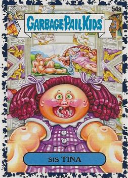 2021 Topps Garbage Pail Kids Go on Vacation - Bruised Black #54a Sis Tina Front