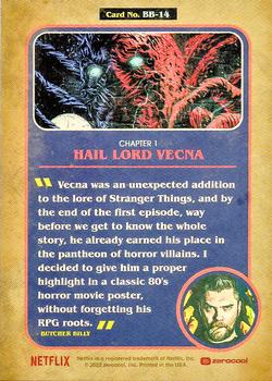 2022 Zerocool Stranger Things Butcher Billy Artist Series - Poster Cards #BB-14 Hail Lord Vecna Back