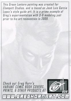 2022 Greg Horn Art (Series 1) #054 Green Lantern Back