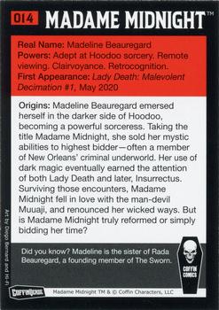 2021 CoffinVerse Characters #014 Madame Midnight Back