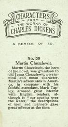 1919 B.A.T. Characters from the Works of Charles Dickens #29 Martin Chuzzlewit Back